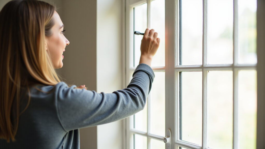 Calendar marking window track cleaning every 15 days, reminder, clean home, natural light, Frequência ideal para limpar trilho de janela.