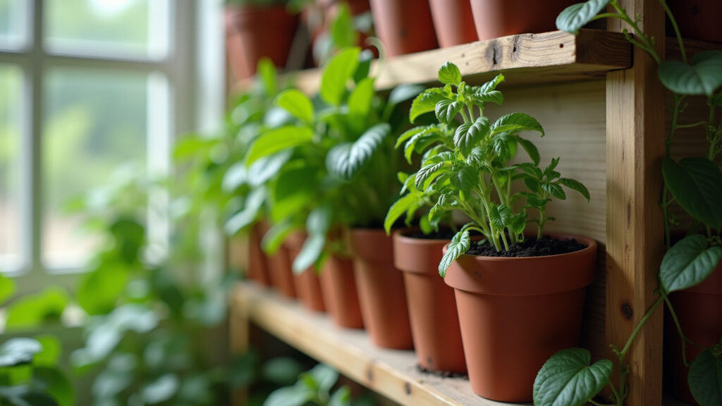 Step-by-step guide to building a vertical herb garden, DIY project, natural light, 8K, sharp focus, Guia prático para montar jardim vertical de temperos.