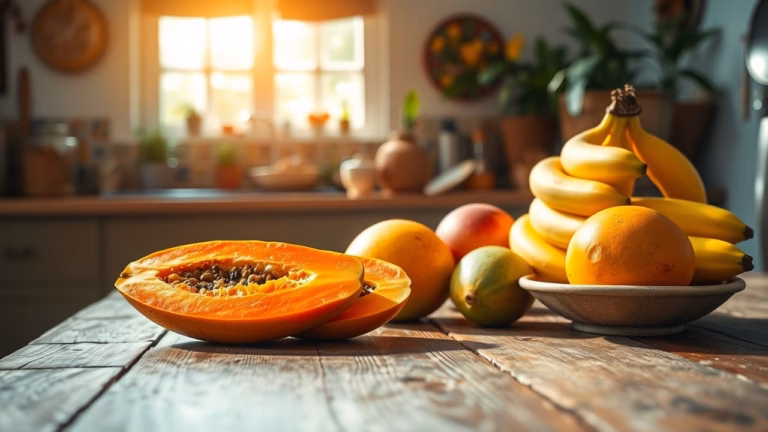 O jeito certo de comer mamão que funciona como um relógio