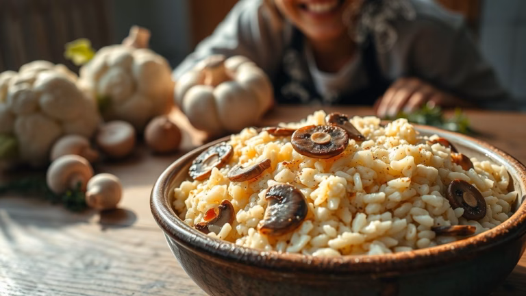 O risoto “fake” que é low carb, cremoso e absurdamente delicioso