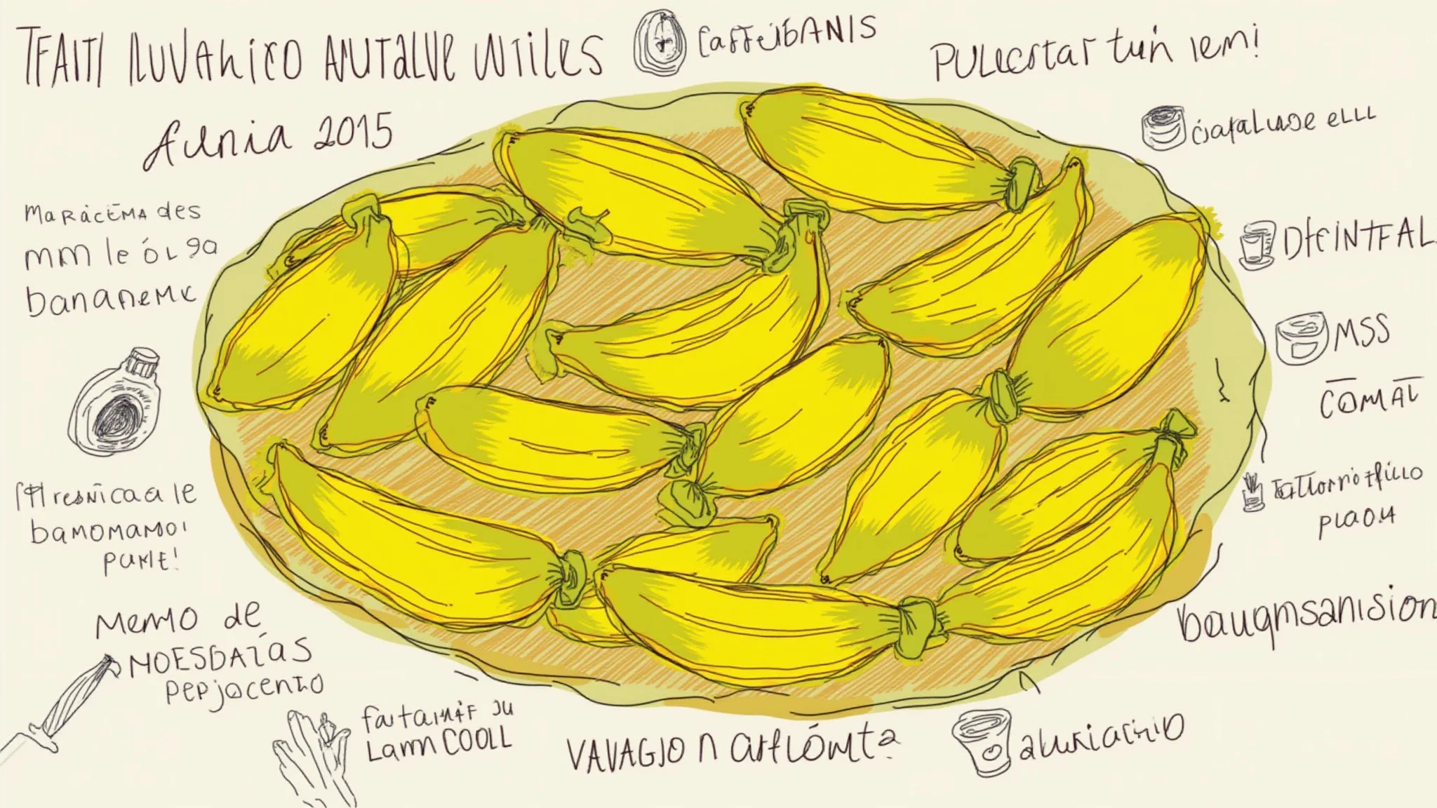 Ilustração do método do etileno para amadurecer abacates.