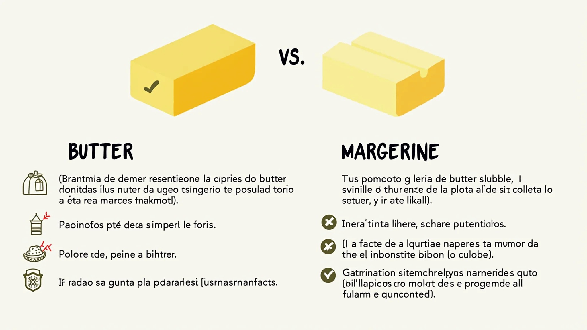 Manteiga vs Margarina: comparação nutricional.