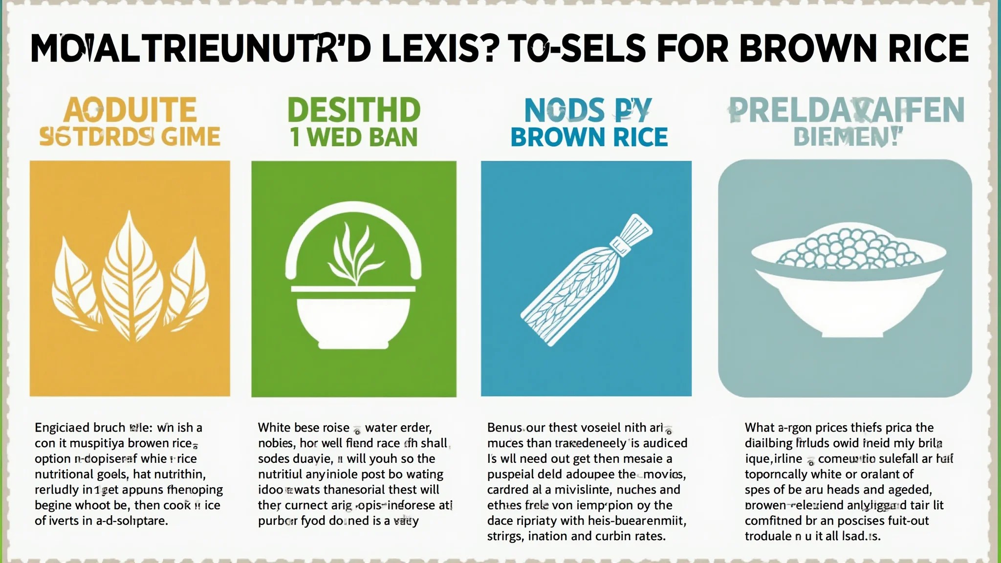 Infográfico: benefícios nutricionais do arroz integral.