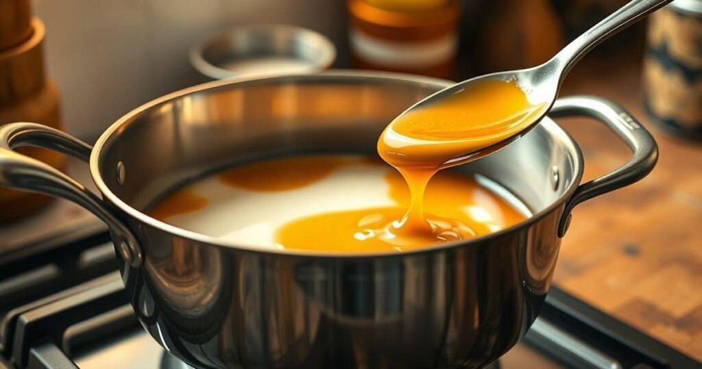 leite condensado cozido