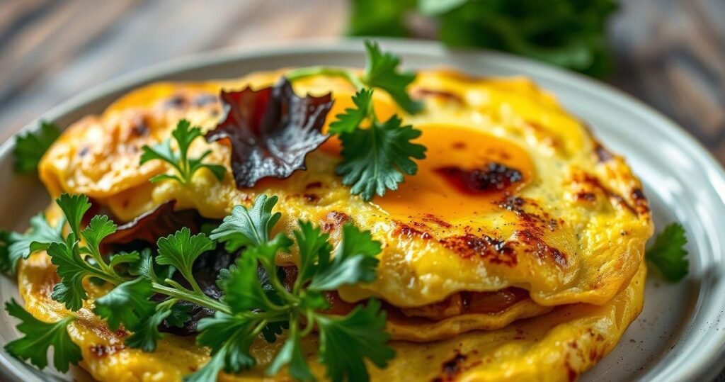 O Segredo para um Omelete com Verduras Fofinho e Irresistível omelete com verduras