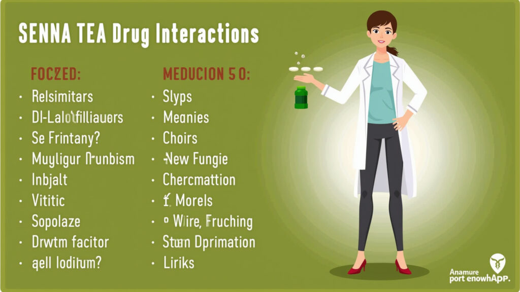 Senna tea and various medications, focus on interaction, consult a doctor, clear lighting, 8k, Chá de sene e interações medicamentosas: fique atenta!
