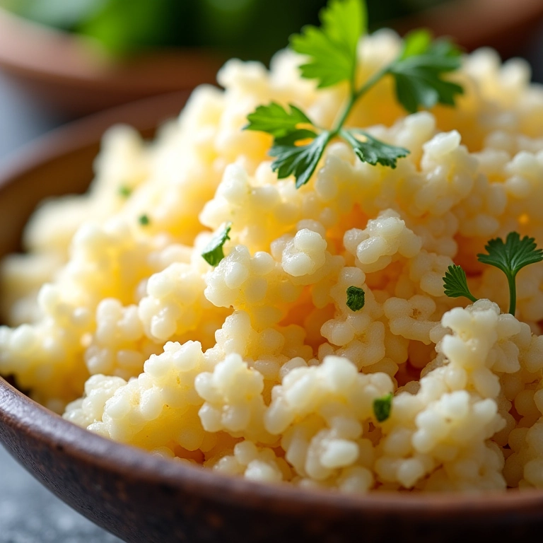 Arroz de couve-flor, uma alternativa leve e saudável ao arroz tradicional.