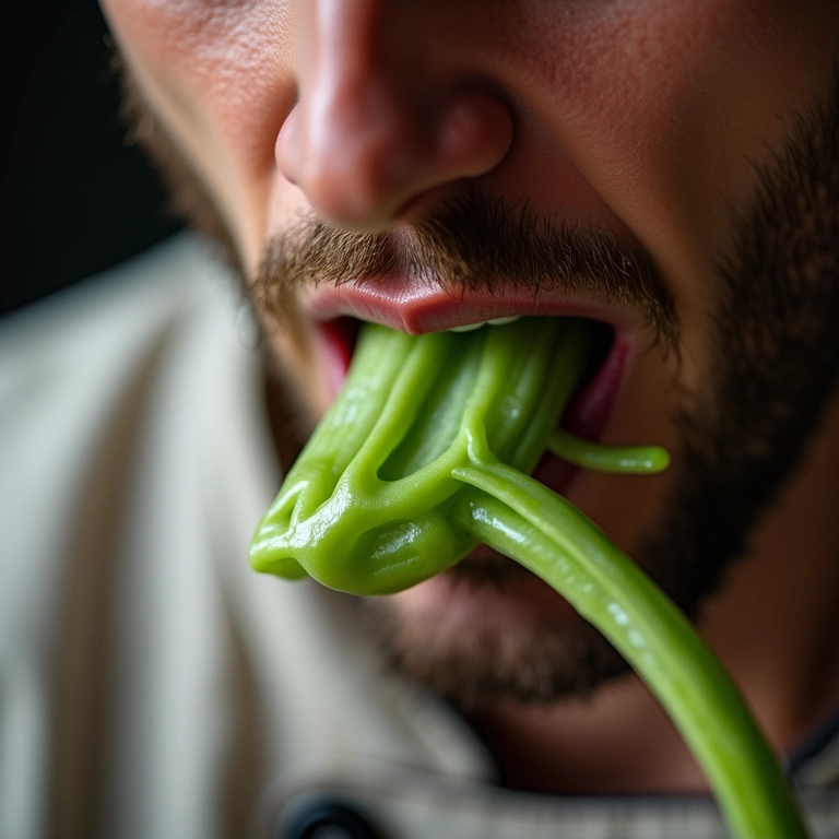Chef degustando wasabi fresco, enfatizando o sabor único e autêntico.