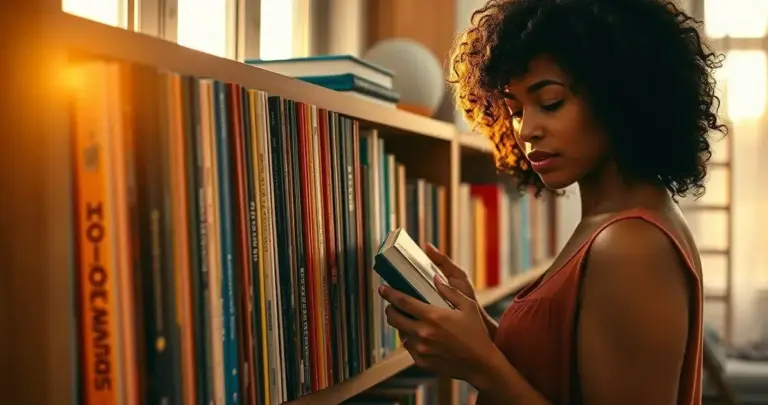Ideias Criativas Para Organizar Sua Estante de Livros Por Cor e Tamanho