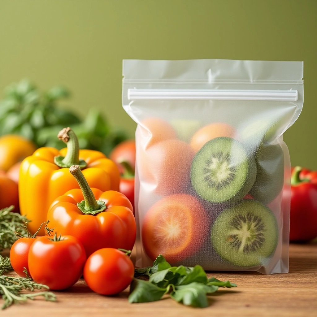 Comparação de preços entre legumes frescos e congelados.