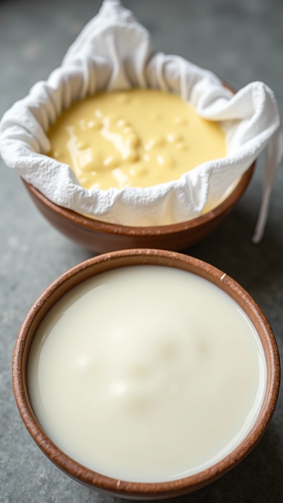 Comparativo: coalho tradicional vs. fermentação com iogurte.
