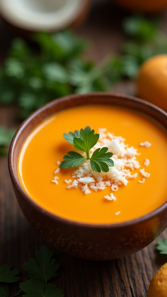 Creme de Abóbora com Gengibre, sabor e saúde em uma receita.