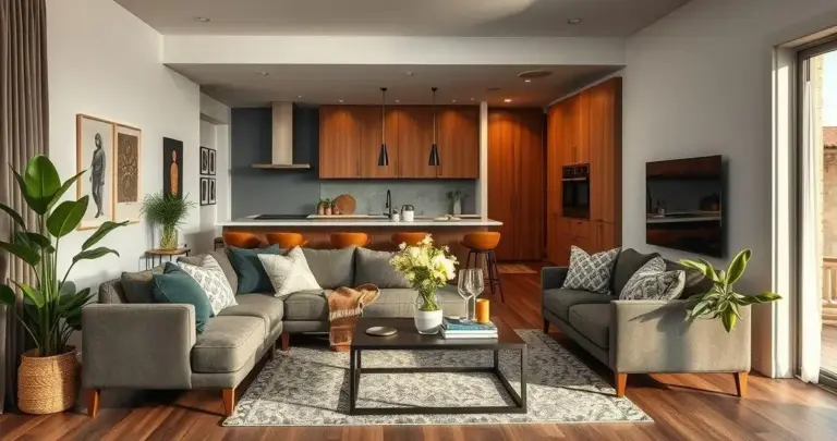 Sala Integrada com Cozinha: 25 Ideias de Decoração