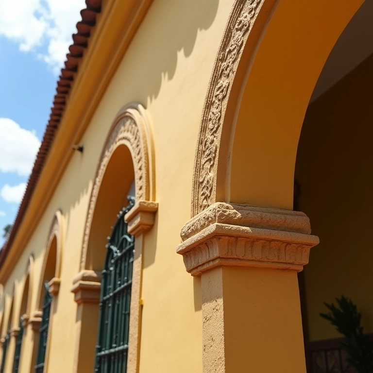 Detalhe arquitetônico de abacaxi em fachada de prédio brasileiro, unindo tradição e originalidade.