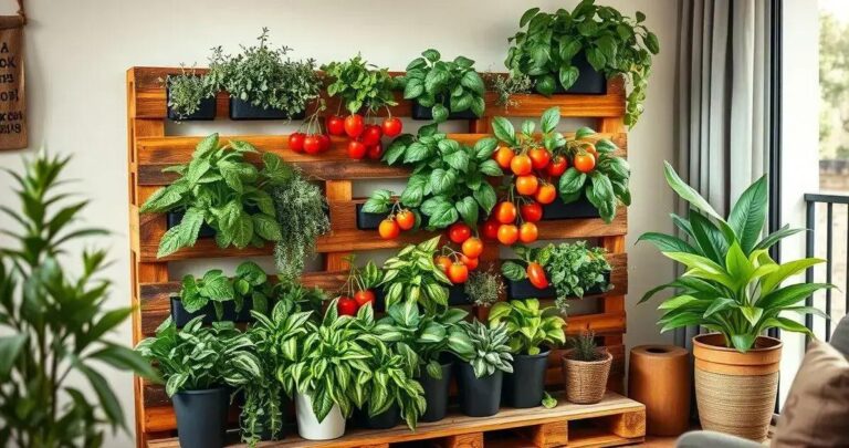 Horta Vertical em Casa Faça Você Mesmo com Paletes