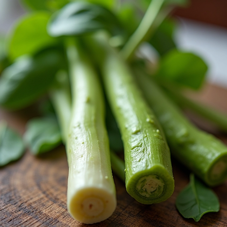 Etiqueta de preço na raiz de wasabi fresco ao lado de um tubo de pasta de wasabi mais barato.