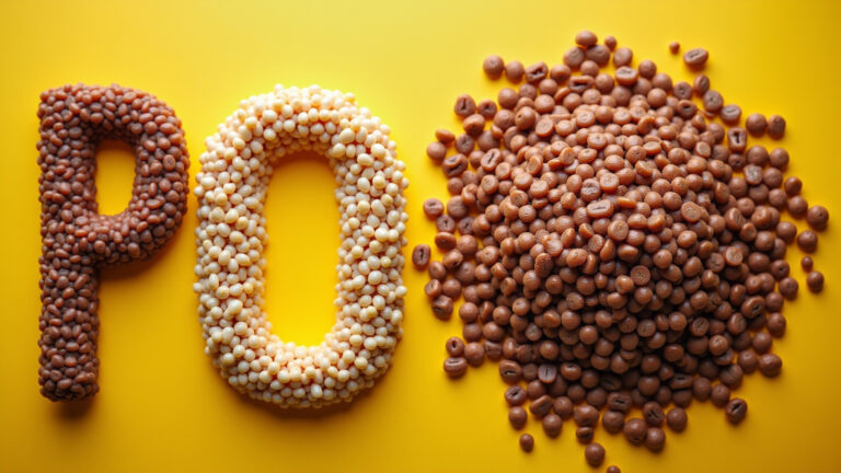 Lentilhas representando proteína e carboidrato.