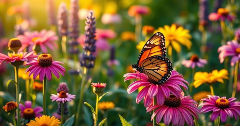 Flores Para Um Jardim Com Tema De Borboletas: Um Paraíso Colorido