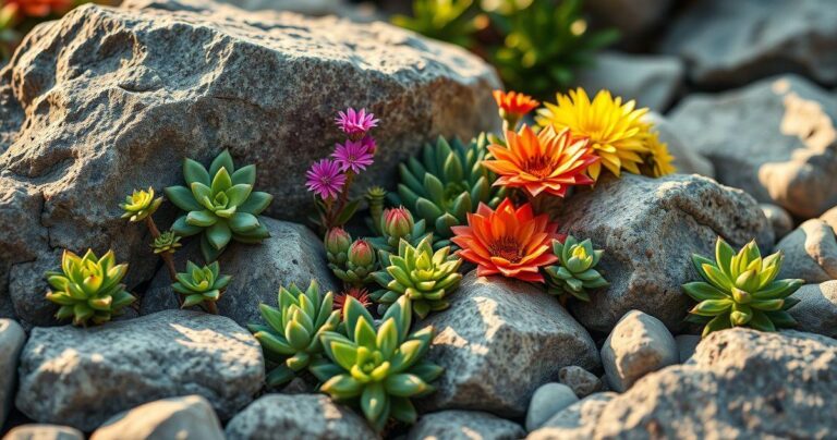 Flores para um jardim de pedras com suculentas: um toque de cor e vida!