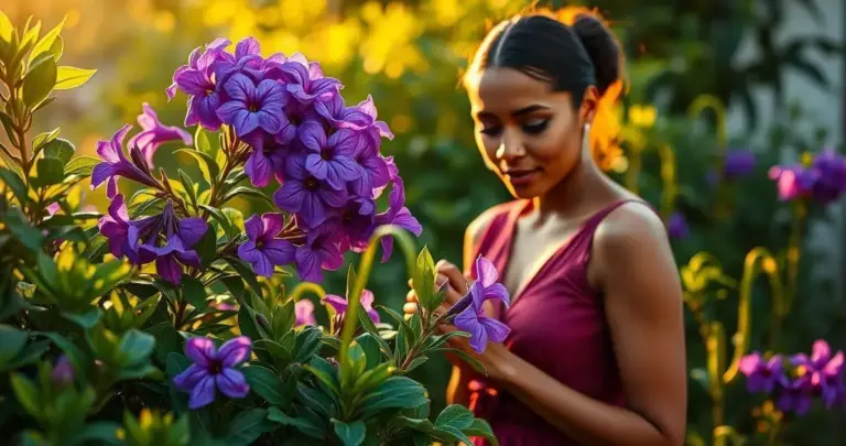 Jardim com Flores Roxas: 10 Ideias Para um Look Mágico