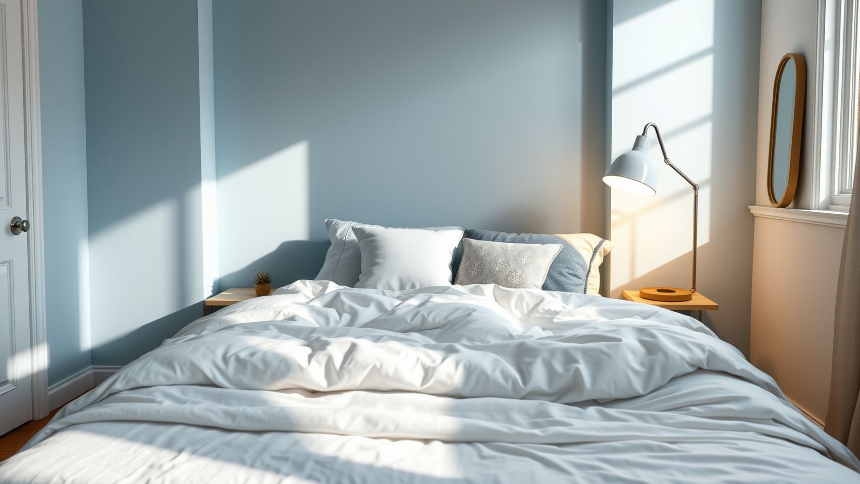 Quarto azul pastel para relaxamento: inspire-se em cores que acalmam