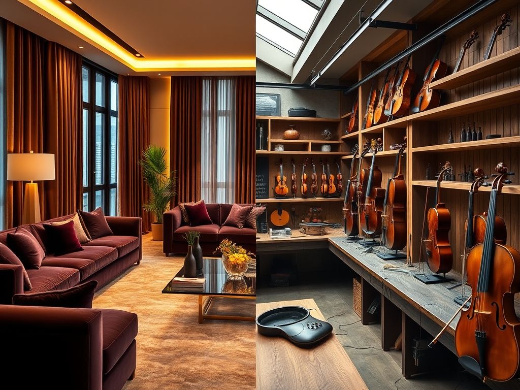 Móveis de luxo e violão artesanal: a versatilidade da madeira de jacarandá na decoração e música.