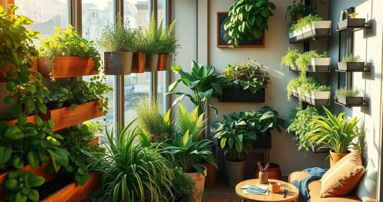 Horta em pequenos espaços: ideias geniais para otimizar seu cantinho verde