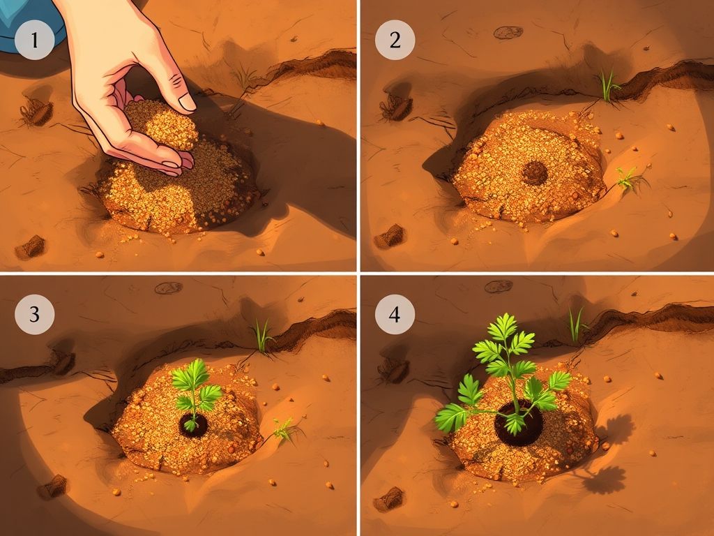 Passo a passo ilustrado: como plantar sementes de cenoura em casa