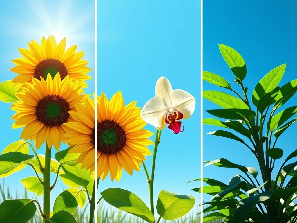 Tipos de luz para plantas: sol pleno, meia sombra e sombra. Guia de iluminação.