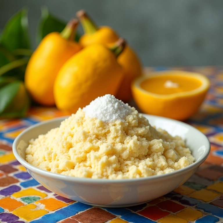 Ingredientes para sorvete de mangaba: polpa, leite de mangaba, açúcar.