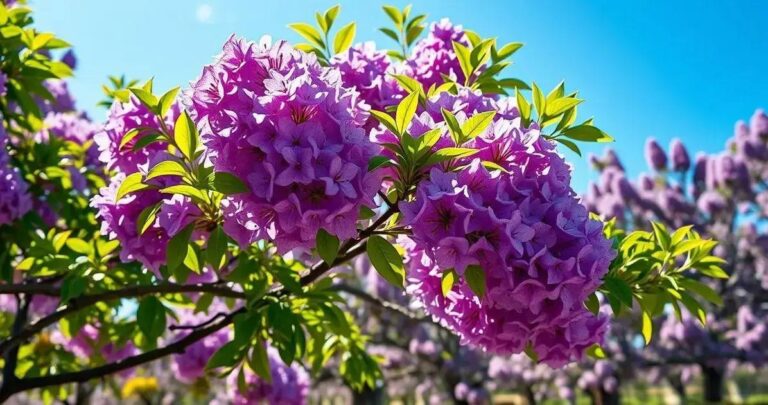 A Explosão De Flores Do Jacarandá Na Primavera