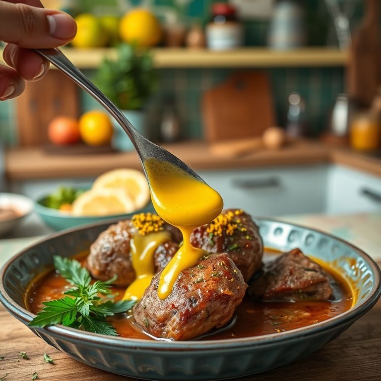 Mostarda Dijon e raspas cítricas na marinada de pernil de cordeiro.