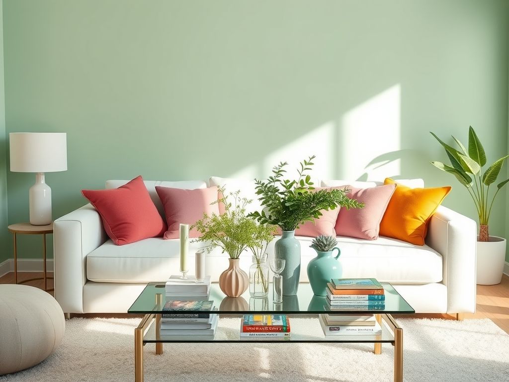 Decoração de sala com tons pastel 2025: leveza e modernidade no design de interiores