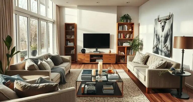 Sala de TV Decorada Conforto e Estilo para Maratonar Séries