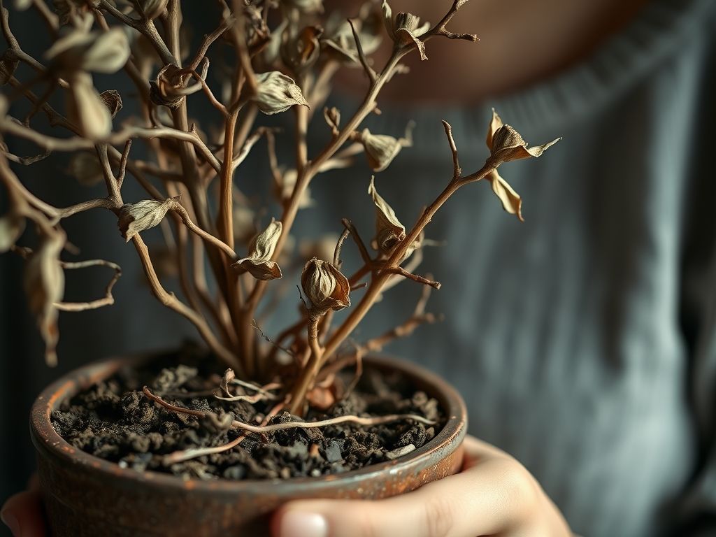 Sinais de sede em plantas: Aprenda a identificar folhas murchas e salvar suas flores. Dicas de jardinagem em casa.