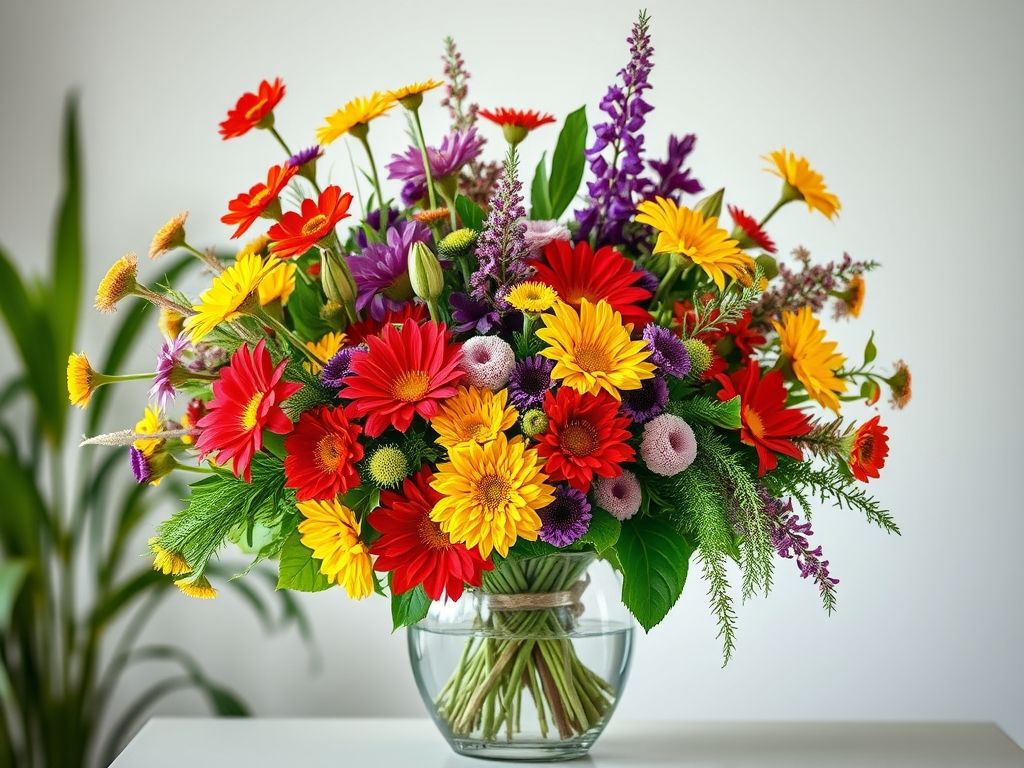 Arranjo floral criativo: Ideias de decoração com flores para ambientes internos. Arranjos temáticos e sofisticados para sua casa.