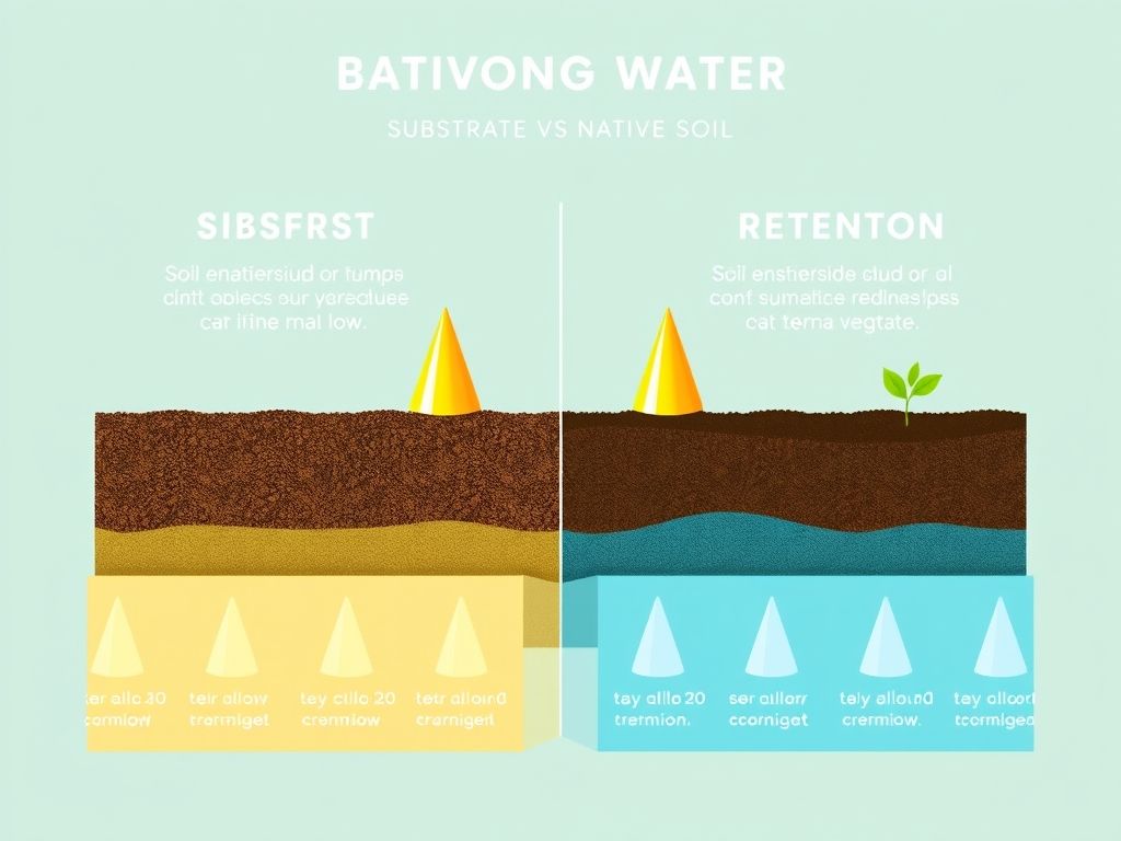Infográfico comparativo: substrato vs terra vegetal. Qual escolher para seu jardim? Guia de jardinagem: substrato ou terra vegetal.