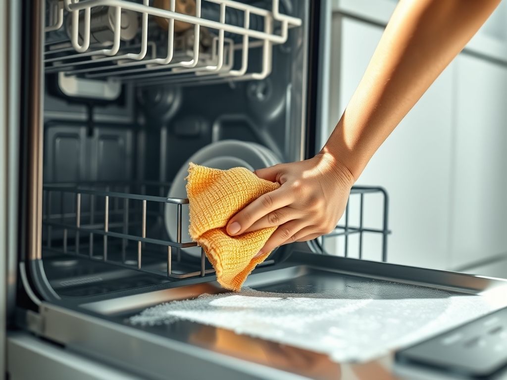 Limpando as borrachas de vedação da lava-louças. Prevenção de mofo e mau cheiro na lava-louças