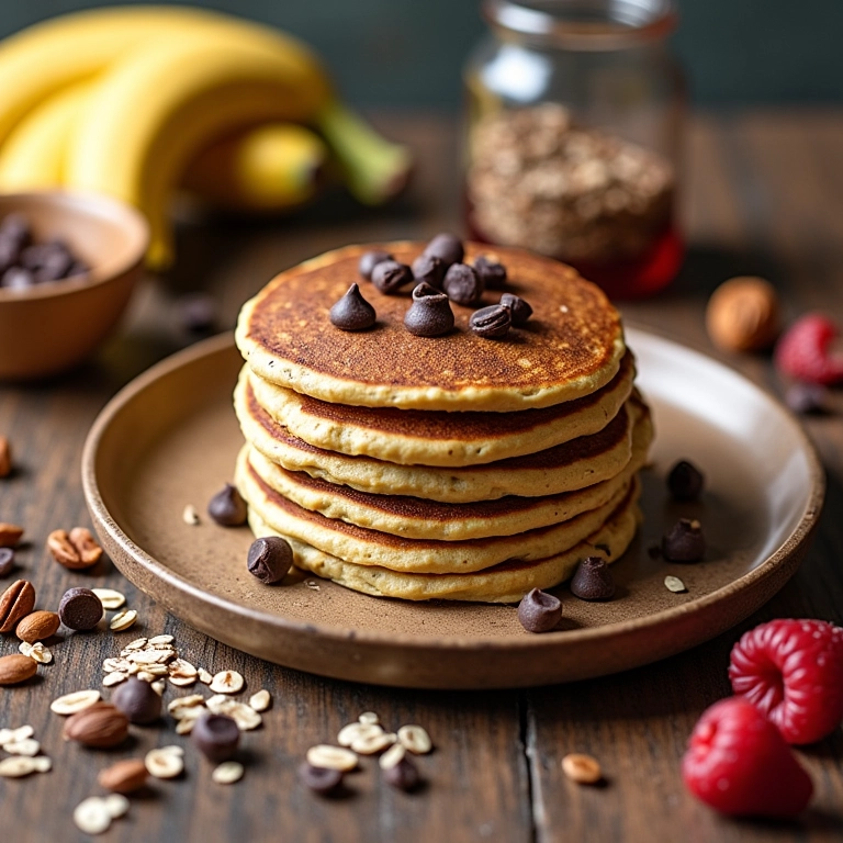 Variedade de ingredientes para personalizar sua panqueca de aveia.