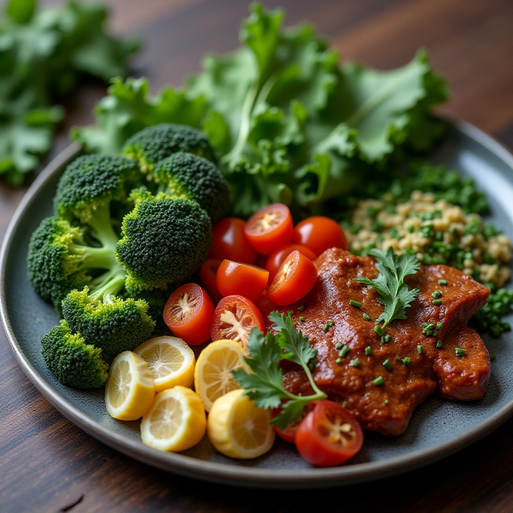 Variedade de legumes veganos ricos em nutrientes.