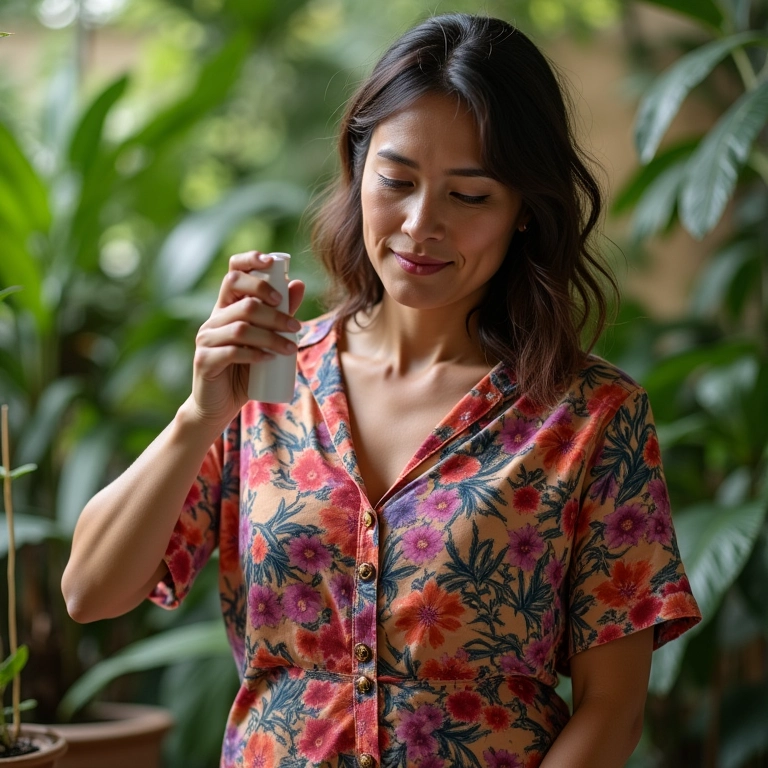 Vinagre branco sendo aplicado em mancha de jabuticaba.