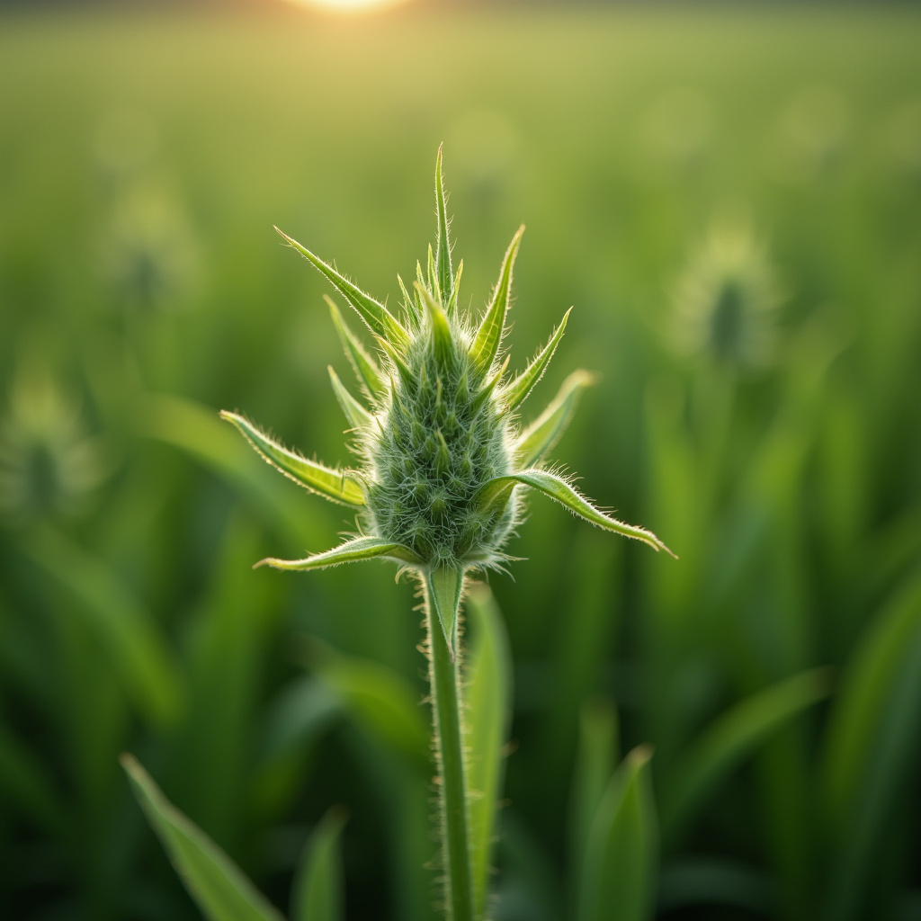 Weed withering after Roundup application, close-up, professional photography, 8K quality, sharp Planta daninha murchando após aplicação de Roundup.