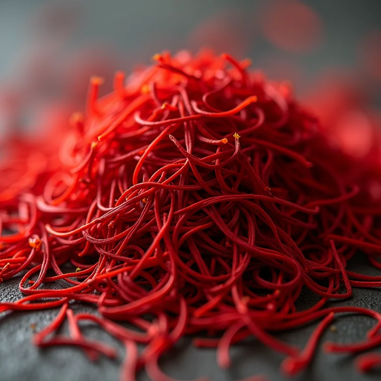 Açafrão Negin com corte perfeito e cor vibrante