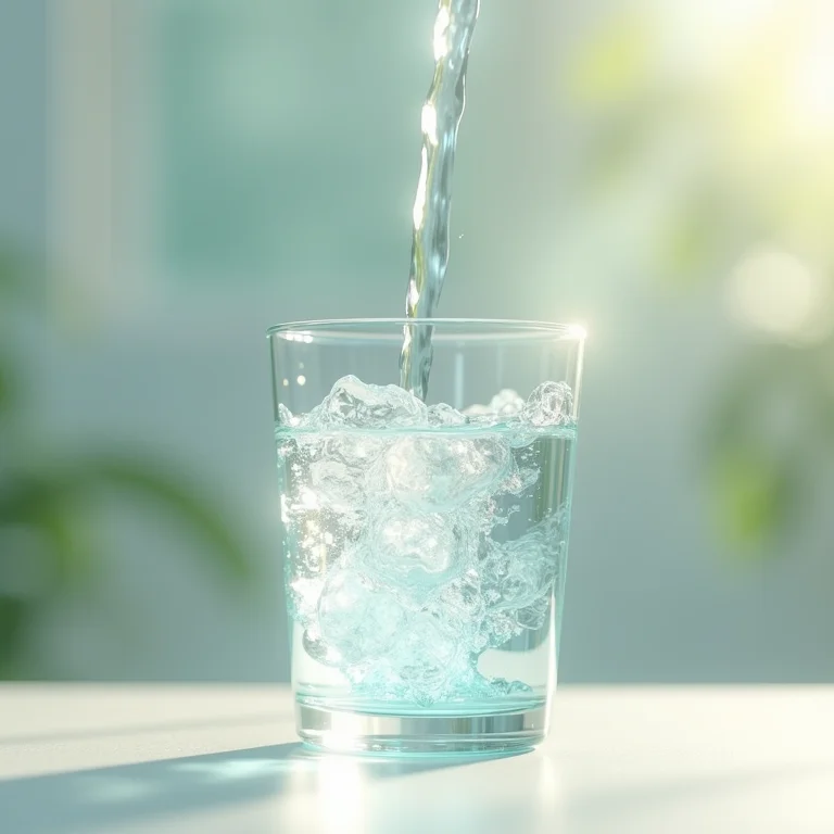 Bebendo água regularmente para uma boa digestão