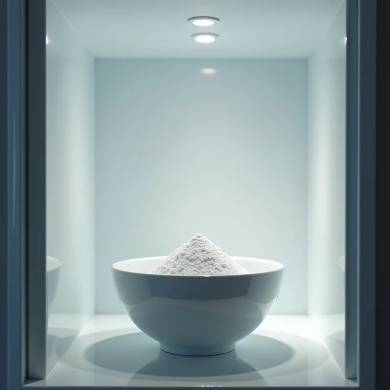 Bicarbonato de sódio absorvendo odores