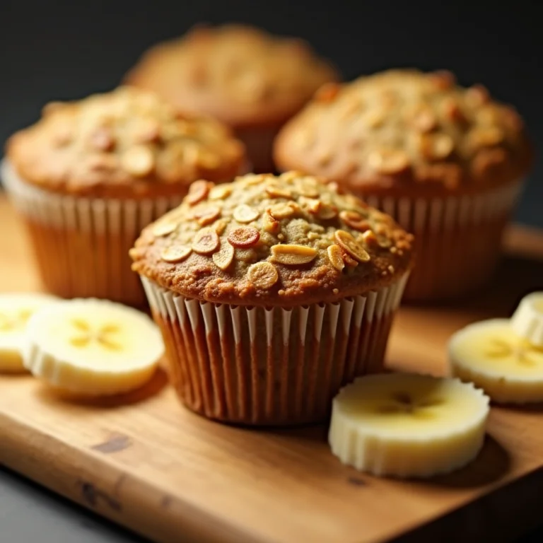 Bolinhos de aveia com banana