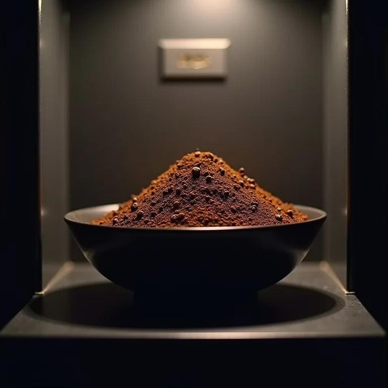 Borra de café eliminando odores