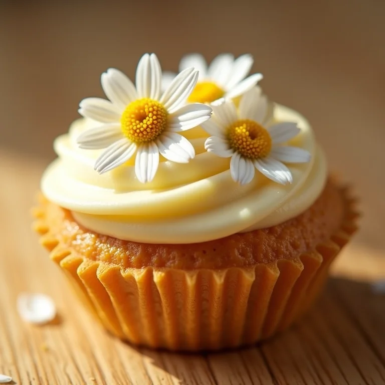Brigadeiro de camomila com detalhes macro.