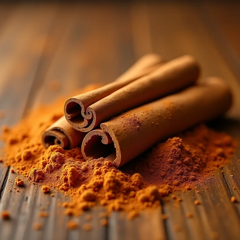 Canela em pau e canela em pó, ingredientes clássicos da ambrosia portuguesa.