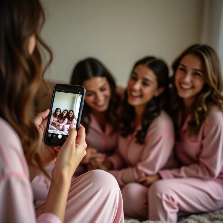 Capturando os melhores momentos da festa do pijama com fotos e vídeos